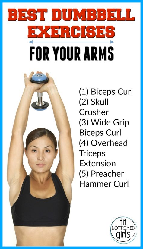 The Best Dumbbell Exercises for Your Arms Modified Workouts, Bell Workout, Best Dumbbell Exercises, Good Arm Workouts, Dumbbell Exercises, Arm Work, Dumbell Workout, Arm Workouts, Arm Exercises