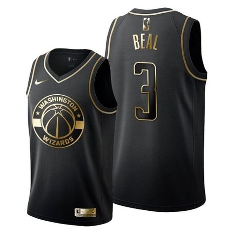 Washington Wizards Bradley Beal Black Golden Edition Jersey Check more at https://makedtee.com/product/washington-wizards-bradley-beal-black-golden-edition-jersey/ Serge Ibaka, Bradley Beal, Kyle Lowry, Anthony Edwards, Washington Wizards, Minnesota Timberwolves, Toronto Raptors, Philadelphia 76ers, Black Jersey