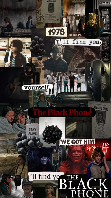 The Black Phone Background, Black Phone Wallpaper Aesthetic, Reagan Core, The Black Phone Wallpaper, The Black Phone Movie, Black Phone Movie, Hearts Astethic, Halloween Things To Do, Robin Arellano