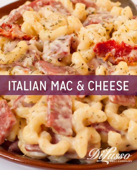 Salami Dinner Recipes, Italian Dry Salami Recipes, Salami Pasta Recipes, Dry Salami Recipes, Unique Mac And Cheese Recipe, Hard Salami Recipes, Mac And Cheese With Tomatoes, Italian Mac And Cheese, Salami Pasta