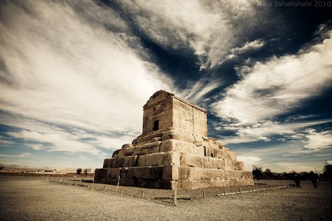 The Tomb of Cyrus the Great in Pasargadae, Iran.     Creator of the first charter of Human Rights. Tomb Of Cyrus The Great, Tomb Of Cyrus, Cyrus The Great, Shiraz Iran, Iranian Architecture, Persian Architecture, Iran Travel, Ancient Persia, Persian Empire