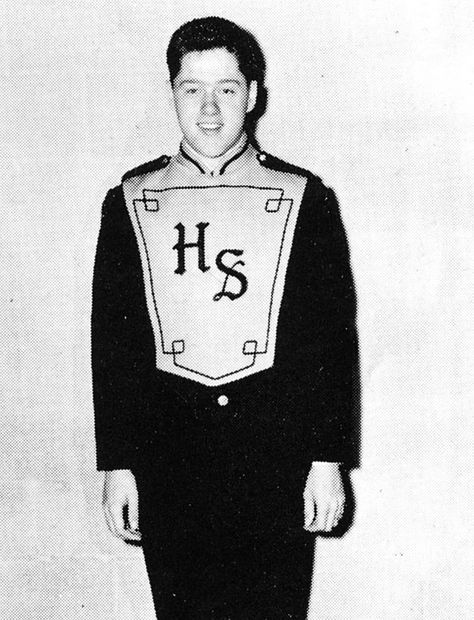 Bill Clinton Young Bill Clinton, Marching Band Uniforms, High School Marching Band, Band Uniforms, Band Jokes, Band Director, Band Nerd, Band Camp, Band Mom