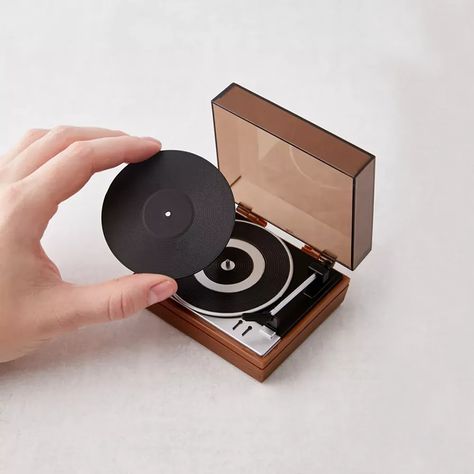 36 Miniature Gifts for People Who Love Tiny Things: Amazon, Etsy, World's Smallest, Urban Outfitters | SELF Miniature Gifts, Screen Background, Tiny Things, Record Players, Miniature Gift, Mini Things, Record Player, Small Things, Mini Books