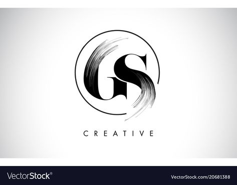 Gs Logo Design Letters, Gs Logo Design, Circle Vector Design, Logo Design Black, Gs Logo, Paint Logo, Circle Vector, Bus Games, Love Couple Wallpaper