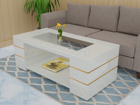 Coffee table with glass Tipoi Table Design Wooden, Wooden Center Table Design Modern, Tea Tebale, Plywood Bed Designs, Tablesaw Outfeed Table, Modern Centre Table Designs, Plywood Bed, Outfeed Table, Modern Bungalow House Plans