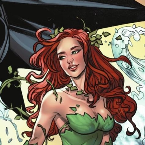 Poison Ivy Pfp, Poison Ivy Icons, Poison Ivy Character, Poison Ivy Comic, Dc Poison Ivy, Head Comic, Pamela Isley, Dream Roles, Redhead Art