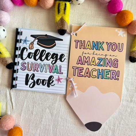 You'll Love This Graduation Gift Idea Graduation Gift Card Book Ideas, Gift Card Book Ideas, Graduation College, Teacher Gift Card, Survival Books, College Survival, Card Book, Love My Job, College Graduation