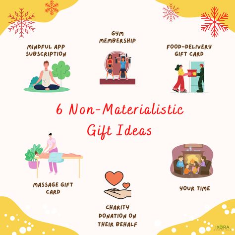 Still looking for gift ideas? Have you considered giving a non-materialistic gift this year? Check out this helpful gift guide. They are perfect for your environmentally conscious friend as well. 🎁🎄 #ecogifts #sustainablegift #ecogift #greengifts #zerowastegift #sustainablegiftideas #plasticfreegifts #sustainblechristmas #sustainablegifting #shopsmallthisyear #plasticfreehome #zerowastechristmas #zerowastegifts #sustainablegifts #ecochristmas #plasticfreechristmas #ixoraessentials Zero Waste Christmas, Eco Christmas, Zero Waste Gifts, Eco Gifts, Subscription Gifts, Gym Membership, 2023 Christmas, Sustainable Gifts, Donate To Charity