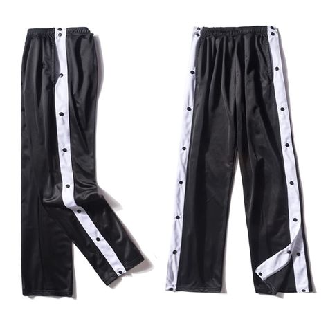 PRICES MAY VARY. 100% Polyester Imported Drawstring closure Tear away basketball pants are made of soft, breathable polyester material for skin-friendly comfort. The elastic waistband makes the pants fit your body better. Detachable side snaps basketball warm-up pants allow you to put on or take off your pants quickly and easily. Loose sweatpants with side pockets, it‘s suitable for storing your small everyday items It's suitable for basketball training, jogging, hiking,gym, and other sports or Enhypen Outfit, Basketball Sweatpants, Stylish Buttons, Loose Sweatpants, Workout Pants Women, Mens Athletic Pants, Basketball Pants, Loose Fitting Pants, Button Pants