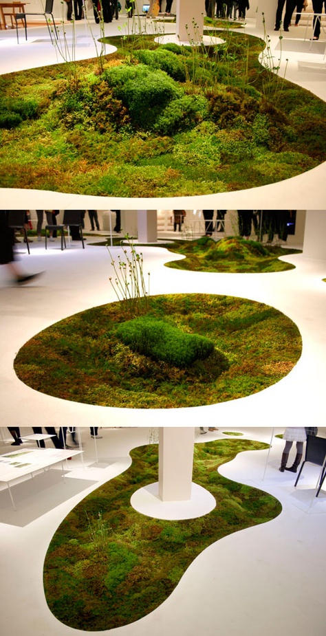 Indoor Moss Carpet Moss Carpet, Moss Planter, Milan Furniture, Flower Artists, Moss Garden, Eco Design, Small Space Gardening, Living Room Flooring, Nature Indoors