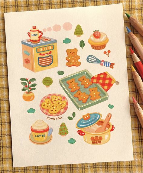 Color Pencil Illustration, Food Drawings, Fancy Art, Amazing Artwork, Watercolor Ideas, Art Painting Gallery, Korean Art, Wow Art, November 1