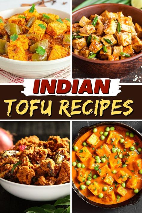 From sweet mango curry to crunchy pakoras, these Indian tofu recipes are bright, tasty, and perfect for anyone looking for vegan and vegetarian meals. Indian Tofu Recipes, Tofu Indian Recipes, Indian Tofu, Spicy Tofu Recipes, Easy Vegetarian Meals, Tofu Turkey, Best Tofu Recipes, Tofu Recipes Healthy, Tofu Recipes Easy