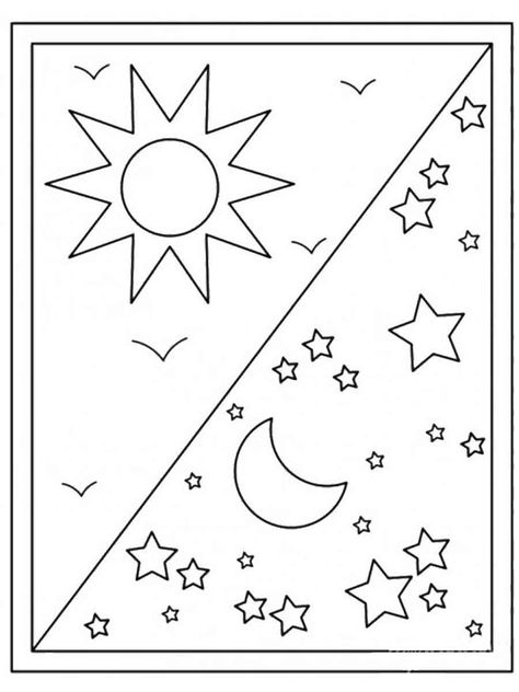 Night Coloring Pages, Alphabet Letters To Print, Plant Lessons, Dramatic Play Preschool, Easy Toddler Activities, Activity Sheets For Kids, Emoji Images, Science Projects For Kids, Pattern Coloring Pages