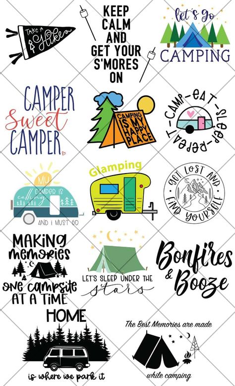 Free Camper Svg Files For Cricut, Free Svg Camping, Camping Cricut Ideas, Camping Signs Diy Free Printable, Camping Cricut Projects, Free Camping Svg Files For Cricut, Camping Svg Files Free, Camper Svg Free, Cute Cricut Shirts