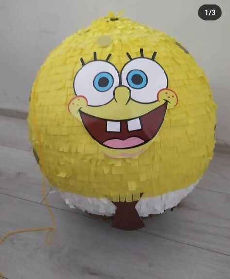 Spongebob Items, Homemade Pinata, Pinata Ideas, Piñata Ideas, Diy Pinata, Pinata Party, Candy Bar, Activities For Kids, Easy Diy