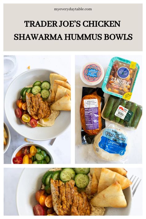 Trader Joe’s Chicken Shawarma Hummus Bowls Trader Joes Chicken Shawarma Bowls, Trader Joes Schwarma Chicken Bowl, Trader Joe Chicken Schwarma, Shawarma Chicken Trader Joes, Chicken Shawarma Trader Joe’s, Trader Joe’s Chicken Shawarma Recipe, Swarma Chicken Bowl, Chicken Schwarma Trader Joe’s, Trader Joe’s Chicken Shawarma