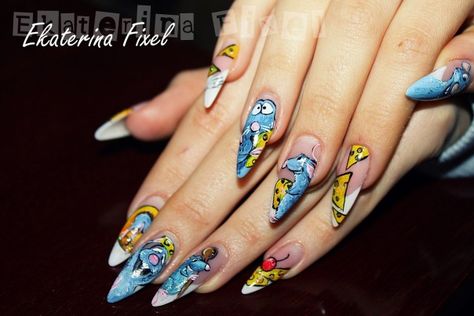 Ratatouille Remy by Ekaterina Fixel Remy Ratatouille Nails, Ratatouille Nail Art, Ratatouille Nails, Remy Ratatouille, Ratatouille Remy, Nails Disney, Great Nails, Nails On Fleek, Pixar