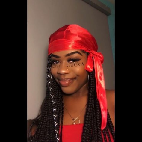 Red Durag, red velvet Durag, red hair, red Durag outfit, red Durag outfit men, red Durag girl, velvet Durag women, red Durag silky, red Durag for men velvet, Durag girl aesthetic Red Durag, Velvet Durag, Red Braids, Forehead Lines, Cute Box Braids, Braided Hairstyles For Black Women Cornrows, Cute Box Braids Hairstyles, Kids' Braids, Box Braids Styling