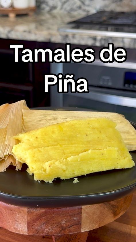 Tamales de Piña Sweet Pineapple Tamale Recipe 🍍 Pineapple tamales are a must have for Christmas, New Year or any special occasion. In this cold weather, you can enjoy with some hot chocolate or champurrado, you're gonna love this recipe! With these ingredients you make about 30 tamales. PINEAPPLE TAMALES INGREDIENTS: For the Pineapple Mix ► 1 whole pineapple ► 1/3 cup water ► 1 1/4 cup sugar For the Masa ► 1 stick butter flavor shortening ► 2 sticks unsalted butter ► 5 tsp baking powder ► 1 tsp salt ► 6 cups masa (I'm using Maseca for Tamales) ► 1 cup sugar ► 1 cup pineapple juice ► 3 cups water ► Some yellow food coloring ► Some corn husks #fyp #foryou #parati #tamales #tamale #tamalesmexicanos #tamaleseason #howtomaketamales #masaparatamales #mexicantraditions #tamalesrecipe #tamalesdep Unique Tamale Fillings, Pineapple Tamales, Tamales Ingredients, Homemade Tamales Recipe, How To Make Tamales, Tamales Recipe, Homemade Tamales, Yellow Food, Blueberry Banana Bread