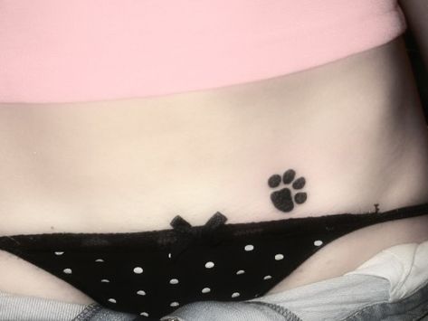 But on my ass cheek😍  a cottontail rabbit's paw Hand Paw Tattoo, Paw Print Tattoos, Pawprint Tattoo, Paw Tattoo, Tattoo Styles, Tattoos And Piercings, Paw Print Tattoo, Paw Print, Tatting