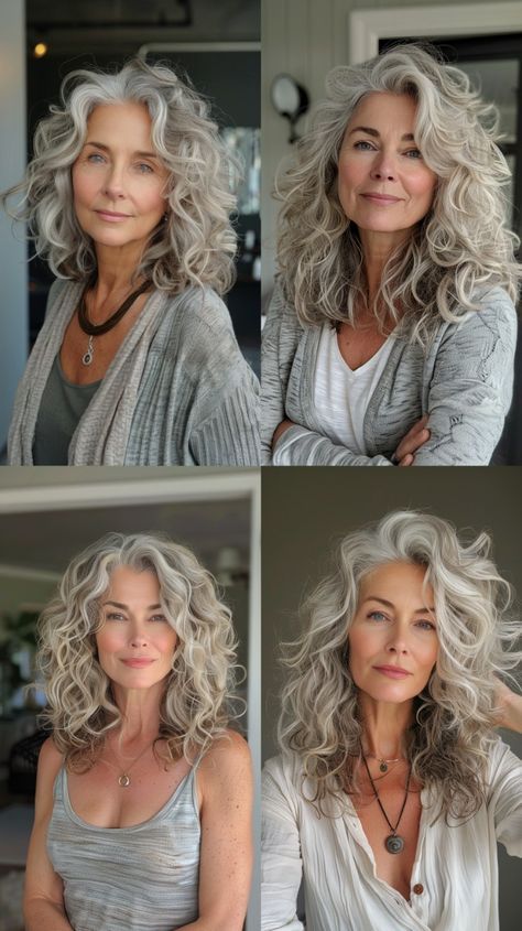 From bobs to layered cuts, these medium-length haircut ideas will transform your style. Visit the link to explore more and get inspired. Long Blonde Curls, Layered Curls, Medium Length Curly Hair, Grey Curly Hair, Layered Curly Hair, Style Chart, Hair Advice, Long Curls, Hairstyles Over 50