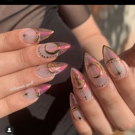 Black Trendy Nails, Nail Polish Ideas Easy, Witch Nails, Witchy Nails, Nails Arts, Fingernail Designs, Edgy Nails, Transparent Nails, Manicure Y Pedicure