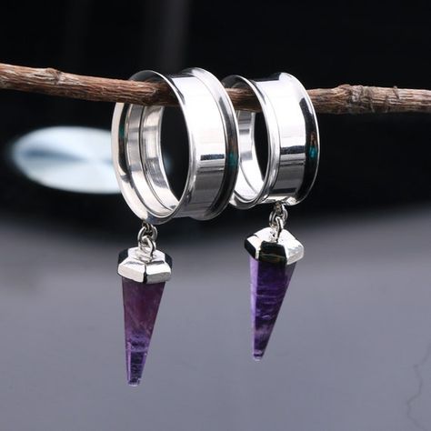 Hey, I found this really awesome Etsy listing at https://www.etsy.com/au/listing/965487096/amethyst-silver-ear-gaugedangle-plug Ear Stretchers, Dangle Gauges, Plugs And Tunnels, Ear Stretching, Dangle Plugs, Ear Gauges Plugs, Gauge Earrings, Plug Earrings, Ear Tunnels