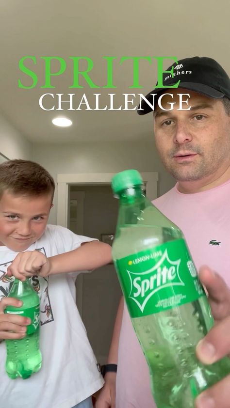 the_modern_dad on Instagram: Just a little father and son bonding over here! Have you seen the Sprite challenge? Basically you drink a bottle of Sprite as quickly as… Sprite Challenge Videos, Sprite Challenge, Have You Seen, Father And Son, Drinks, On Instagram, Quick Saves, Instagram