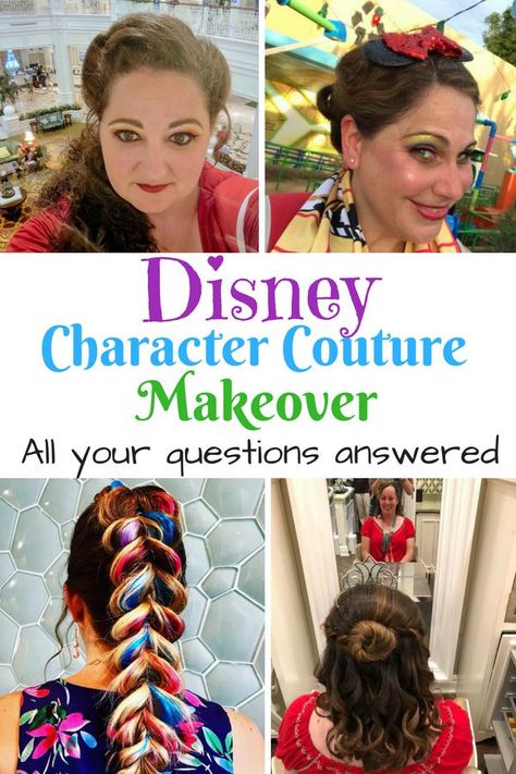 Discover everything you need to know about the new Disney Character Couture makeover at Disney World. What characters are available? Disney Anniversary, Bibbidi Bobbidi Boutique, Surprise Ideas, Couture Hairstyles, Disney World Characters, Disney Hair, Disney Bounding, Disney Aulani, Disney Vacation Club