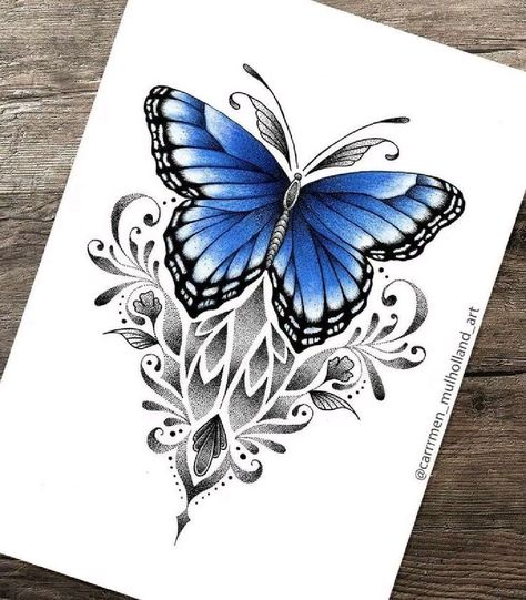 Butterfly And Mandala Tattoo, Mandala Butterfly Tattoo Design, Mandala Butterfly Tattoo, Butterfly Mandala Design, Butterfly Mandala Tattoo, Butterfly Tattoos Images, Butterfly Tattoos For Women, Butterfly Mandala, Tattoo Color