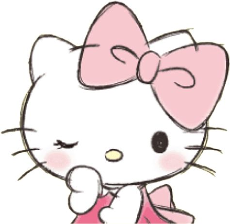 Hello Kitty Hello Kitty Portrait, Hello Kitty Laying Down, Pink Twitter, Pink Wallpaper Hello Kitty, Images Hello Kitty, Hello Kitty Bow, Hello Kitty Printables, Hello Kitty Tattoos, Indie Drawings