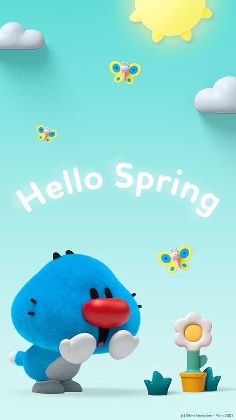 Oggy Oggy, Welcome Spring, Hello Spring, Drawing For Kids