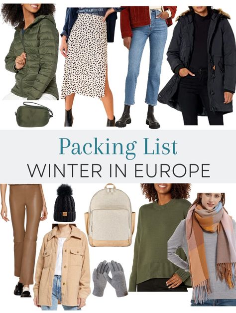 This packing list will walk you through exactly what you need to pack for winter in Europe to stay warm, pack light and look cute doing it!