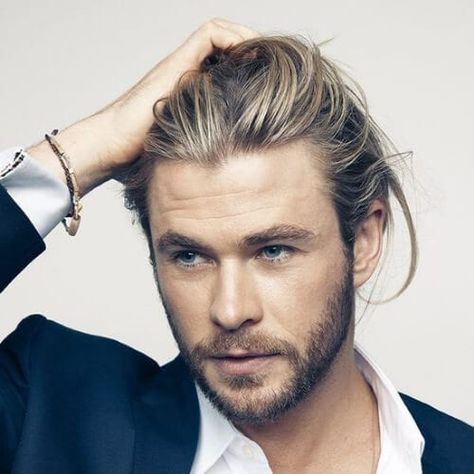 45 Men's Hairstyles for Oval Faces for the Perfect Look | Men Hairstylist Male Curly Hair, Oval Face Men, Christopher Hemsworth, Hemsworth Brothers, A Man In A Suit, Man In A Suit, Chris Hemsworth Thor, Mens Hairstyles Medium, George Best