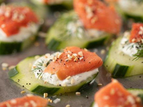 Snacks For Party Finger Food, Salmon Cucumber Bites, Smoked Salmon Cucumber, Snacks For Party, Pioneer Recipes, Party Finger Food, Food Network Recipes Pioneer Woman, Salmon Cucumber, Cucumber Appetizers