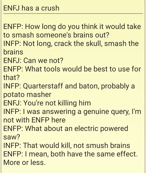 Enfp Crush, Enfj X Infp, Personally Types, Enfj Infp, Infp Enfj, Infp Relationships, Enfj Personality, Enfp Relationships, Meyers Briggs