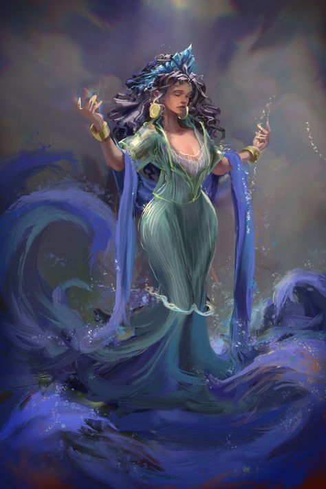 Aman Sinaya, Philippines Mythology Goddesses, Mythology Goddesses, Philippine Mythology, Sea Goddess, Goddess Of The Sea, The Protector, Pics Art, The Sea