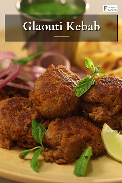 No one ever said no to Galouti Kebabs. Soft, mouth-melting & just heavenly. Enjoy #Ramadan with this ultimate recipe. Galouti Kebab Recipes, Sanjeev Kapoor, Kebab Recipes, Indian Street, Indian Street Food, Minced Meat, Ramadan Recipes, Meal Recipes, Kebabs