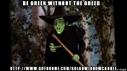 http://www.gofundme.com/solarwindowcandle Wicked Witch Costume, The Wicked Witch Of The West, Wizard Of Oz 1939, Scary Witch, Great Halloween Costumes, Wicked Witch Of The West, Witch Of The West, Diy Halloween Costumes Easy, Diy Halloween Costume