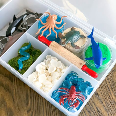 Sensory Play Dough Kits, Monster Kit Playdoh, Play Doh Sensory Kits, Sand Play Dough, Dinosaur Playdough Kit, Ocean Playdough Kit, Sensory Play Dough, Art Kits For Kids, Easy Slime Recipe