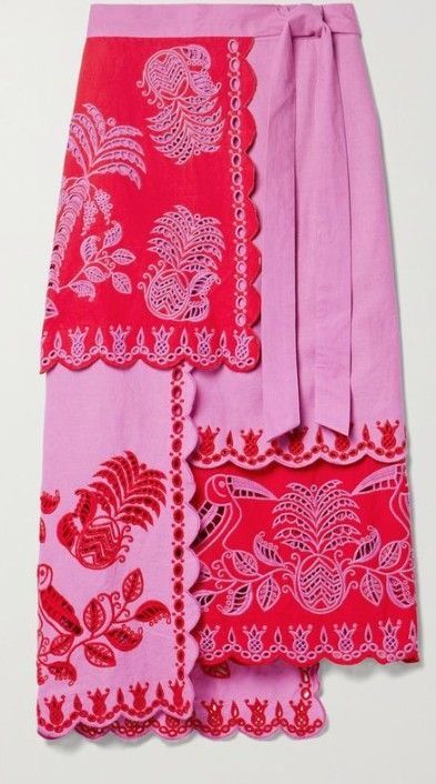 Rock Dress, Ropa Upcycling, Mode Hippie, Midi Wrap Skirt, Outfits 2023, Farm Rio, Pink And Red, Mode Inspiration, Sewing Inspiration