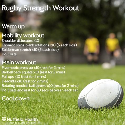 Rugby Workout Exercises, Rugby Fitness Workouts, Best Gym Exercises, Rugby Motivation, Rugby Workout, Strength Training Plan, Fighter Workout, Rugby Training, Gym Exercises