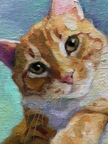 "Adopt514" by Katya Minkina Katya Minkina, Rudy Kot, Pet Portrait Paintings, Cat Portrait Painting, Paint Your Pet, Cat Art Illustration, Arte Van Gogh, 강아지 그림, Soyut Sanat Tabloları