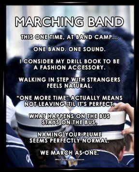 Quotes About Marching Band Drumline. QuotesGram" Marching Band Drumline, Marching Band Quotes, Marching Band Problems, Marching Band Memes, Band Problems, Marching Band Humor, Band Jokes, Music Jokes, Band Quotes