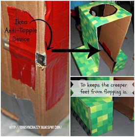 Creeper Costume, Love Minecraft, Minecraft Costumes, Creeper Minecraft, The Creeper, Fancy Boxes, Minecraft Birthday Party, Minecraft Birthday, Minecraft Party