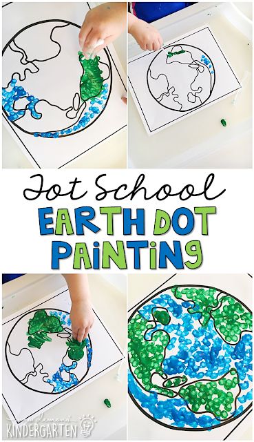 Earth Activities, Fine Motor Practice, Painted Earth, Earth Day Projects, Earth Book, Recycling Information, Earth Day Crafts, Earth Day Activities, Tot School