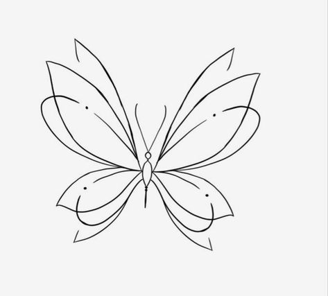 Butterfly Outline Tattoo, Butterfly Line Art, Butterfly Tattoo Stencil, Tiny Tats, Butterfly Outline, Outline Tattoo, Tattoo Stencil, Tattoo Outline, Tattoo Stencils