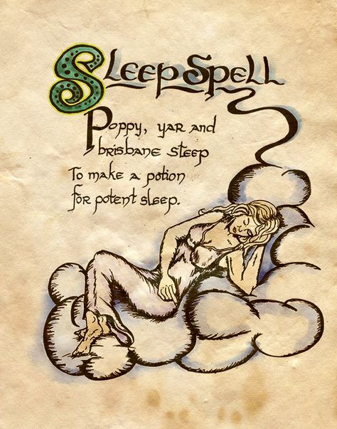 Book of Shadows:  "Sleep Spell," by Charmed-BOS, at deviantART. Mermaid Spells, Sleep Spell, Witches Tea, Halloween Spell Book, Magia Elemental, Charmed Spells, Halloween Spells, Witch Crafts, Charmed Book Of Shadows