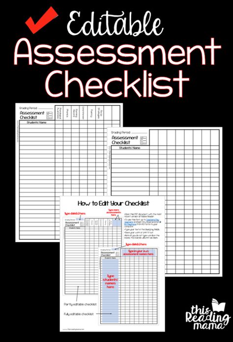 Editable Assessment Checklist - helping you keep track of your assessments Student Assessment Tracker, Formative Assessment Ideas Kindergarten, Preschool Assessment Forms Free Editable, Preschool Assessment Checklist, Ece Assessment, Homeschool Assessments, Preschool Assessment Forms, Nursing Facts, Letter Assessment