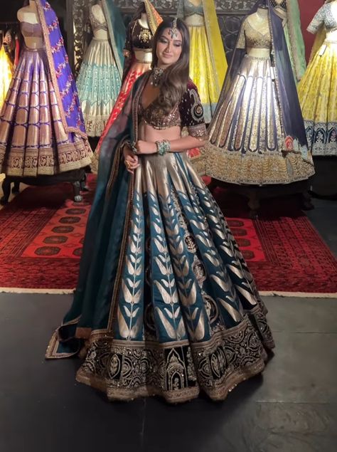 Royal Lehnga Designs, Banarasi Lengha, Indian Wedding Reception Gowns, Indian Wedding Dress Traditional, Fabric Illustration, Best Indian Wedding Dresses, Lehenga Design, Choli Dress, Mehendi Outfits